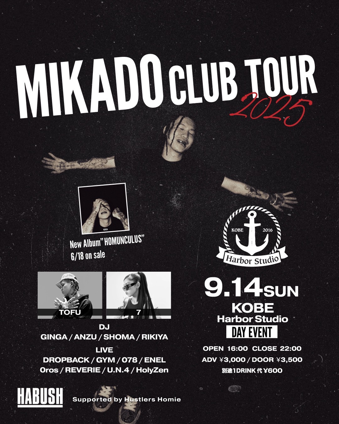MIKADO CLUB TOUR 2025 Supported by Hustlers Homie